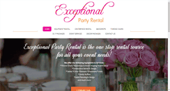 Desktop Screenshot of exceptionalpartyrentals.com